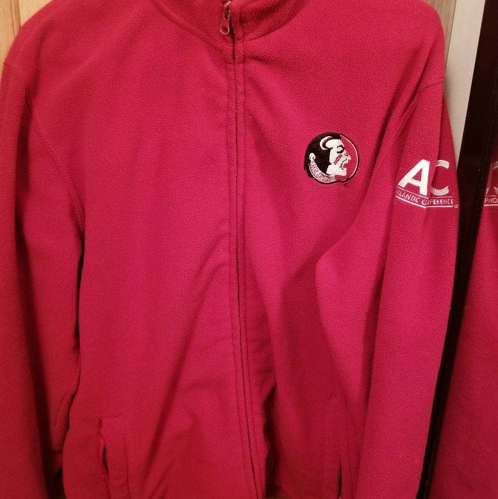 Florida State Seminoles ACC Full Zip Fleece Therma Sweatshirt Long Sleeve Jacket